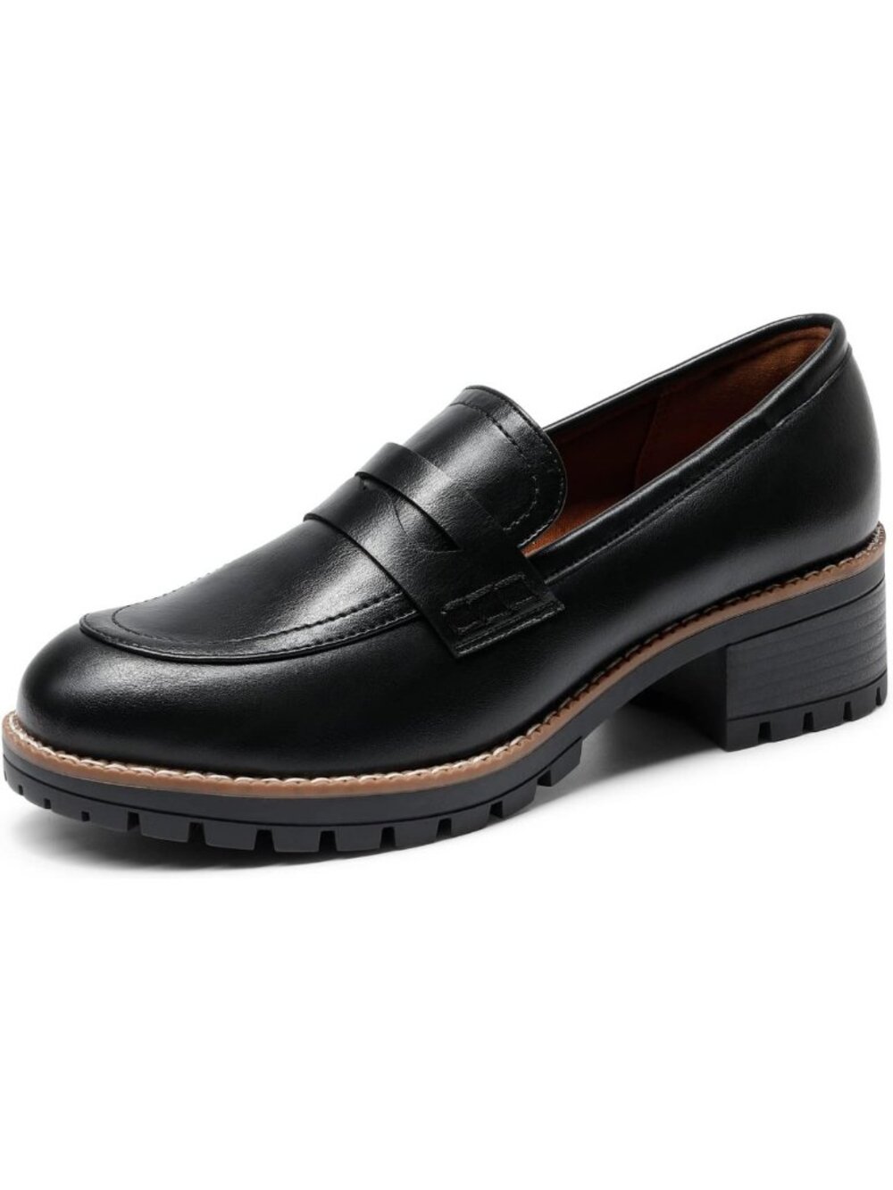 Stylish Women's Chunky Loafers - Comfortable Work Shoes for Office & Casual Wear